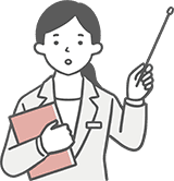 説明する人のイラスト