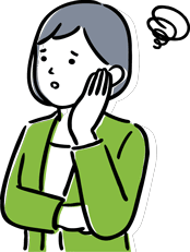 悩む人のイラスト